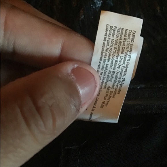 Flashy Flapper plus size 18-20 black dress & headband Halloween costume NEW - Picture 8 of 11